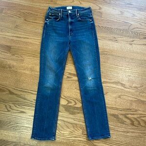 Mother The Dazzler Hoover denim skinny jean size 26